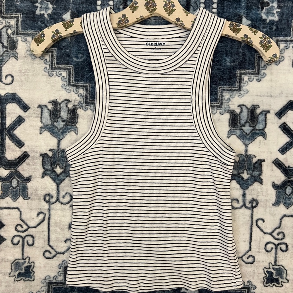 Old Navy Blue Striped Tank